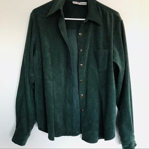 Forest Green Button Down